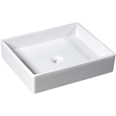Sapho Isvea Purity - Lavabo da appoggio, 50x42 cm, bianco 10PL66050
