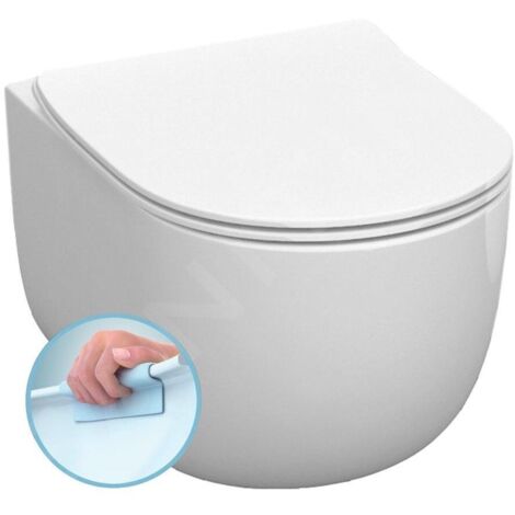 Sapho Kerasan Flo - WC suspendu Norim, Rimless, blanc 311101