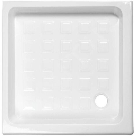 Sapho Kerasan Retro - Receveur de douche en céramique, carré 90x90x20 cm, blanc 133801