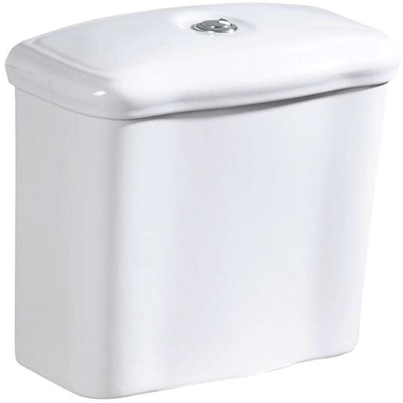 Sapho Kerasan Retro - Réservoir de chasse d´eau à poser, blanc 108101