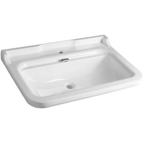 Sapho Kerasan Waldorf - Keramik-Waschtisch 80x55 cm, weiß 4141K1