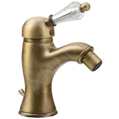 Sapho Kirké - Mitigeur de bidet Crystal, avec bonde, bronze KI03KB