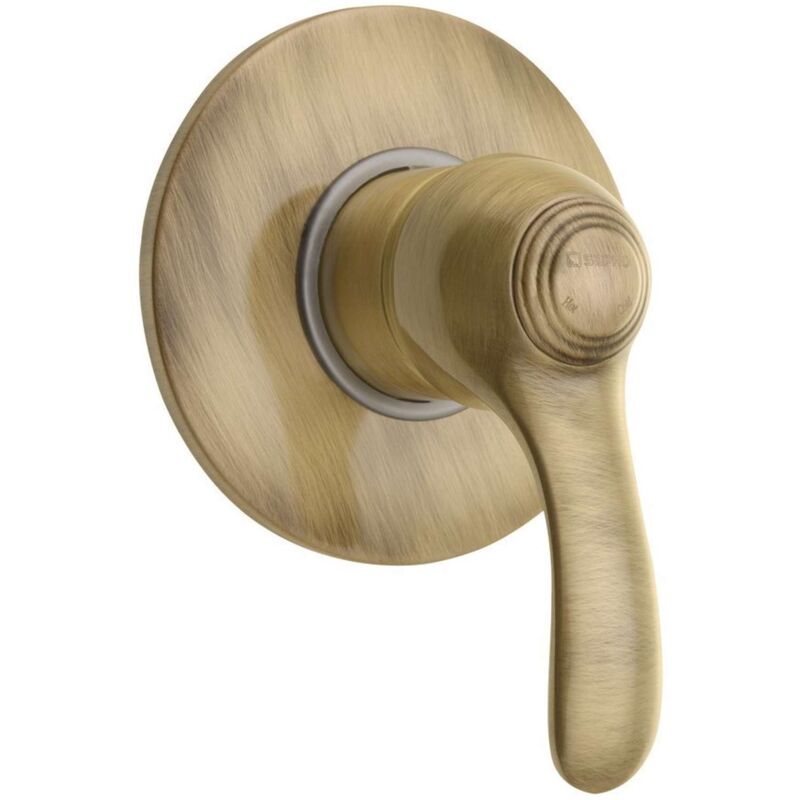 Kirké - Mitigeur de douche encastré, avec corps d'encastrement, bronze KI41B - Sapho