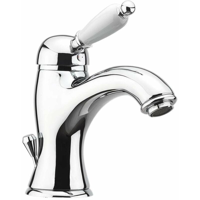 Sapho - Kirké - Mitigeur de lavabo White, chrome KI02BC