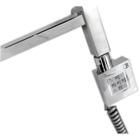 Sapho KTX - Tige de chauffage électrique avec thermostat, 600 W, chrome KTX-C-600