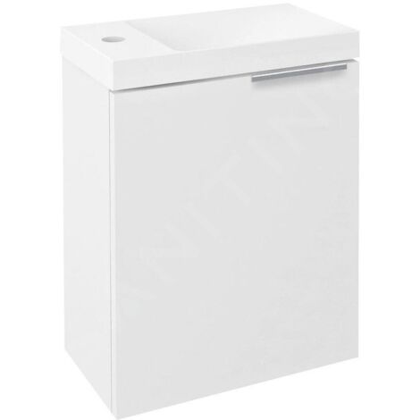 Sapho Latus - Meuble-vasque 394x500x220 mm, 1 porte, blanc LT110-3030
