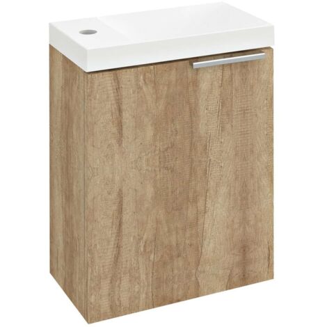 Sapho Latus - Mobile lavabo 50x39x22 cm, 1 anta S/D, rovere Alabama LT110-2222