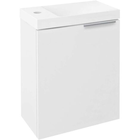 Sapho Latus - Mobiletto sottolavabo, 39x50x22 cm, 1 anta sx/dx, bianco LT110-3030