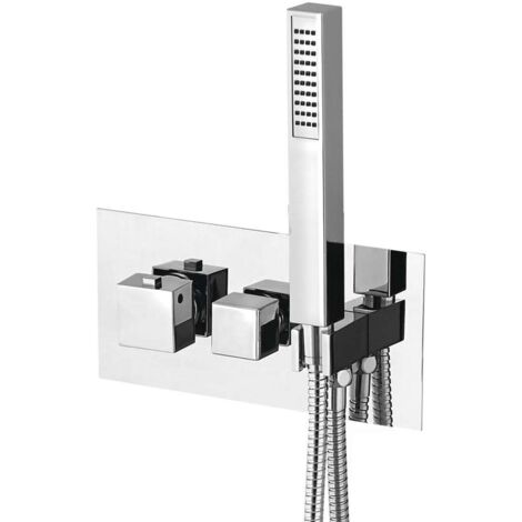 Sapho Latus - Thermostatische Unterputzbatterie, für 3 Verbraucher, mit Grundkörper, mit Zubehör, Chrom 1102-45