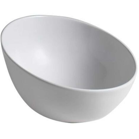 Sapho Lavabos - Lavabo Dome Obliquo 45x45 cm, blanco WH031