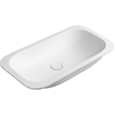 Sapho Lavabos - Lavabo Impala 590x360 mm, sans trou pour robinet, blanc mat IM540