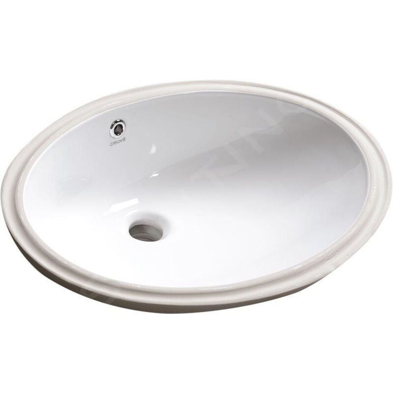 Lavabos - Lavabo de meuble 570x430 cm, avec trop-plein, sans trou de robinet, blanc TP216 - Sapho