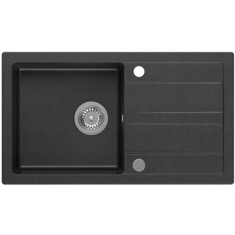 Sapho Lavelli - Lavello in granito, 780x440 mm, nero GR7204