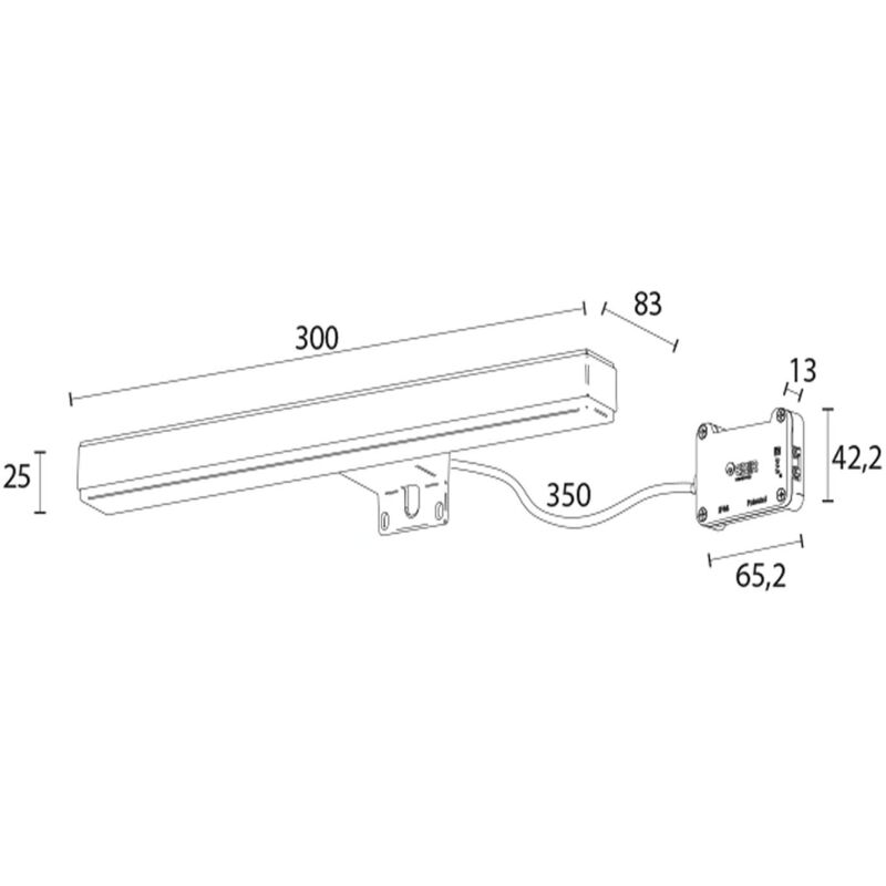 Sapho LED - Applique LED Veronica, chrome/verre E26698CI