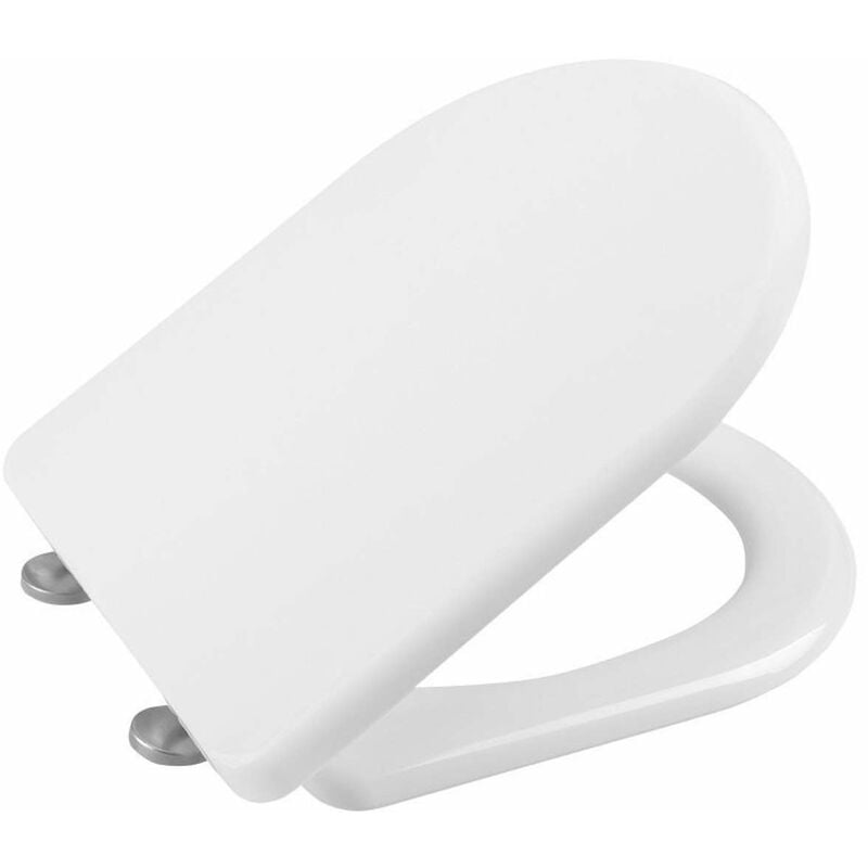 Sapho Lena - Abattant WC, Soft Close, antibactérien, duroplast, blanc 1703-113