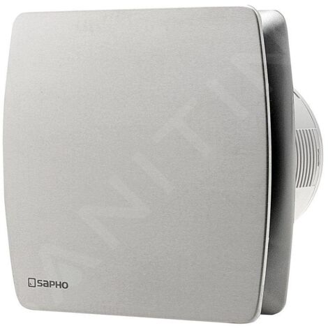 Sapho Lex - Aérateur axial temporisé pour salle de bains, 15 W, inox LX104