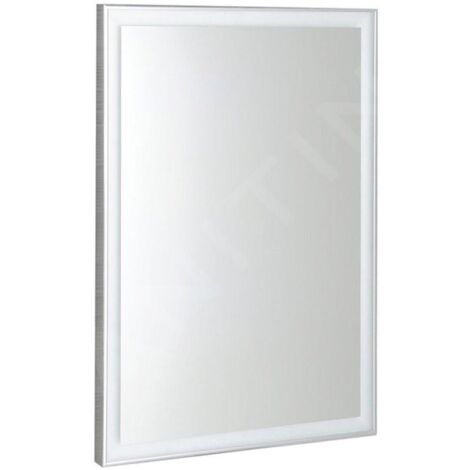 Sapho Luminar - Miroir en cadre avec éclairage LED, 600x800 mm, chrome NL557