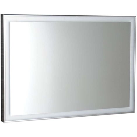 Sapho Luminar - Specchio in cornice 900x500 mm, con illuminazione LED, cromo NL559