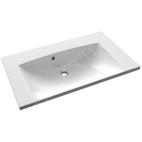 Sapho Maria - Lavabo 750x460 mm, sans trou pour robinet, blanc MA075-0