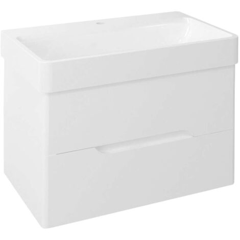 Sapho Mediena - Mueble de lavabo 76x51x49 cm, blanco mate MD080