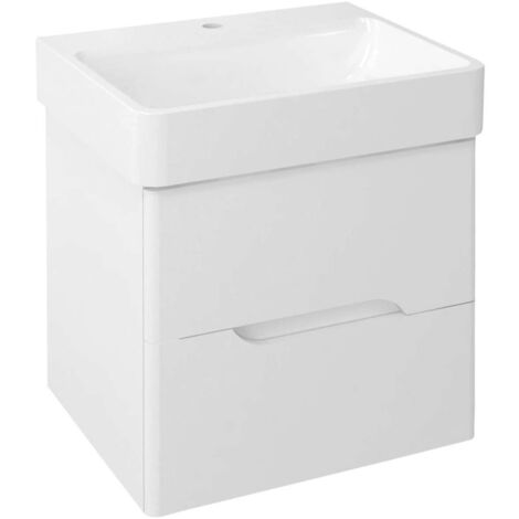 Sapho Mediena - Mueble para lavabo 56x51x49 cm, blanco mate MD060