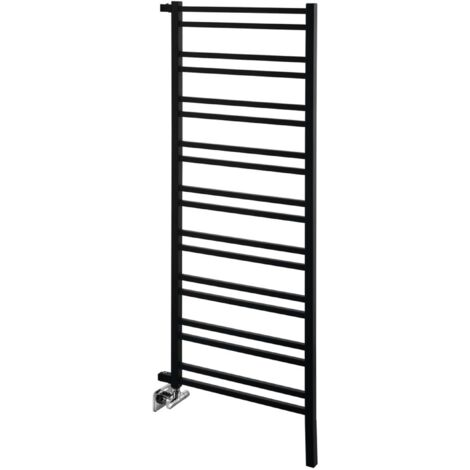 Sapho Metro Space - Elemento calefactor 55x143 cm, 525 W, negro mate IR438B