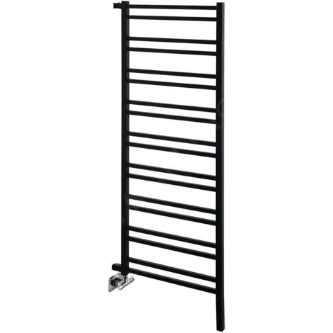 Sapho Metro Space - Sèche-serviettes 55x143 cm, 525 W, noir mat IR438B