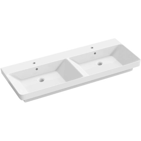 Sapho - Meuble-lavabo double THALIE 120, 120x46 cm, blanc TH11120