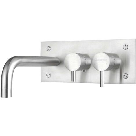 Sapho Minimal - Mitigeur de baignoire encastré, corps inclus, inox MI110