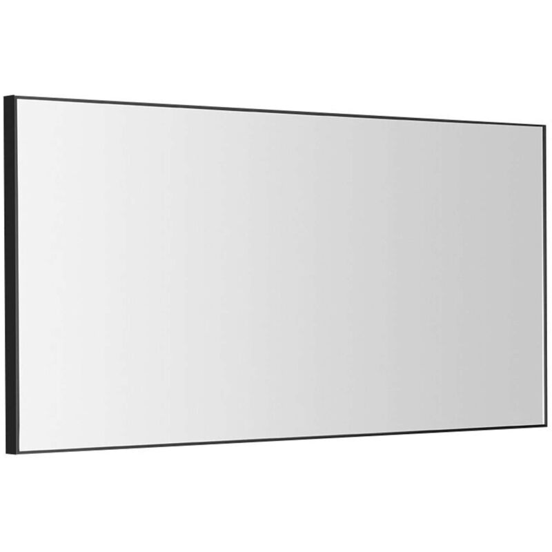 Sapho - Miroirs - Miroir Arowana dans un cadre, 100x50 cm, noir mat AWB1050