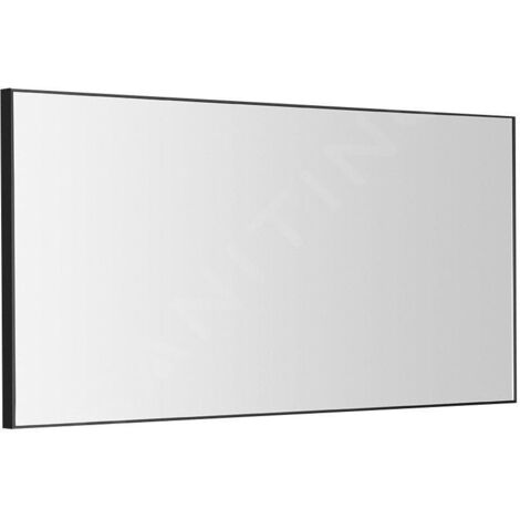 Sapho Miroirs - Miroir Arowana dans un cadre, 1000x500 mm, noir mat AWB1050