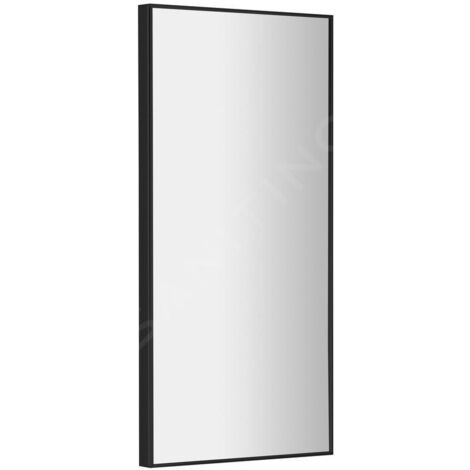 Sapho Miroirs - Miroir Arowana dans un cadre, 350x900 mm, noir mat AWB3590