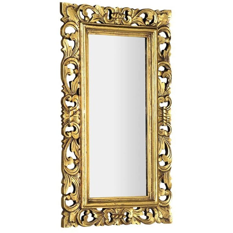 Miroirs - Miroir Samblung avec cadre, 40x70 cm, doré IN110 - Sapho