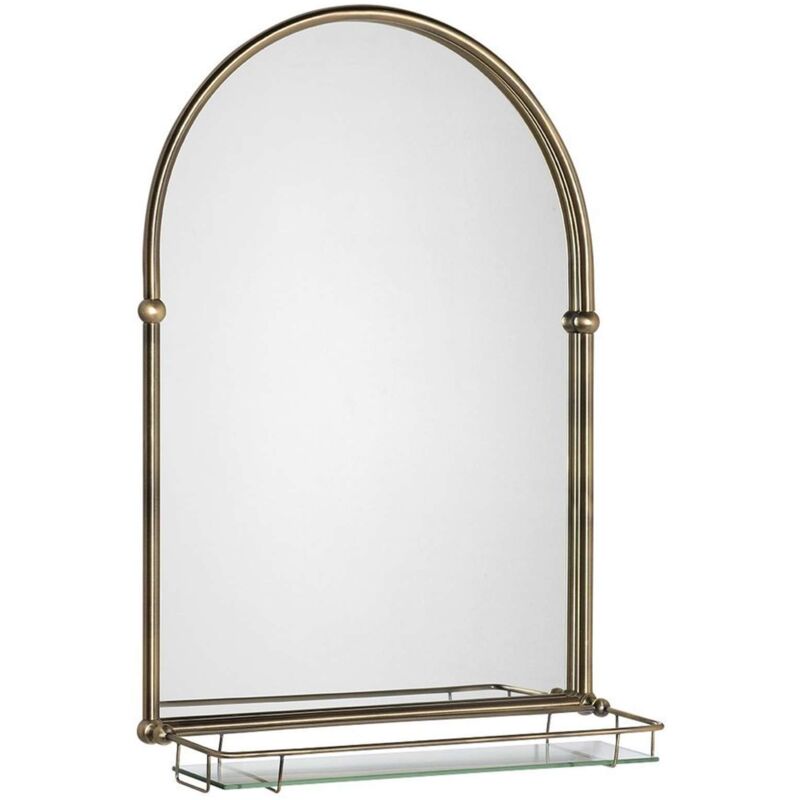 Sapho - Miroirs - Miroir Tiga 48x67 cm, avec étagère, bronze HZ206