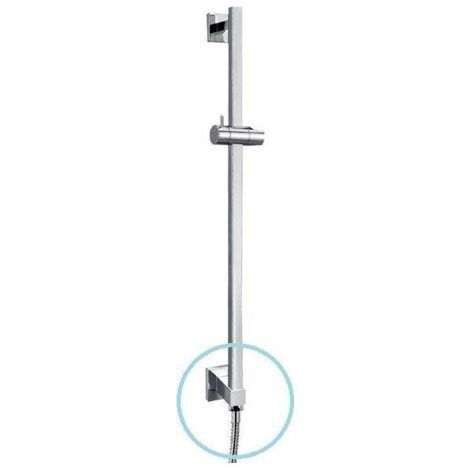 Sapho Nancy - Barre de douche 600 mm, sortie d’eau, chrome 1202-04