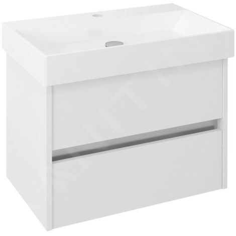 Sapho Nirona - Meuble-vasque, 670x515x430 mm, blanc NR070-3030