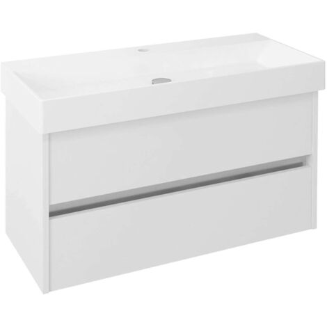 Sapho Nirona - Waschtischunterschrank, 95x52x43 cm, weiß NR100-3030