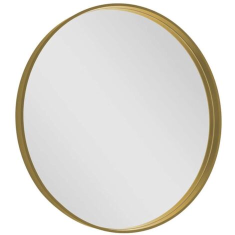 Sapho Notion - Espejo con marco, diámetro 60 cm, oro mate NT600G