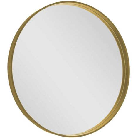 Sapho Notion - Specchio con cornice, diametro 70 cm, color oro opaco NT700G