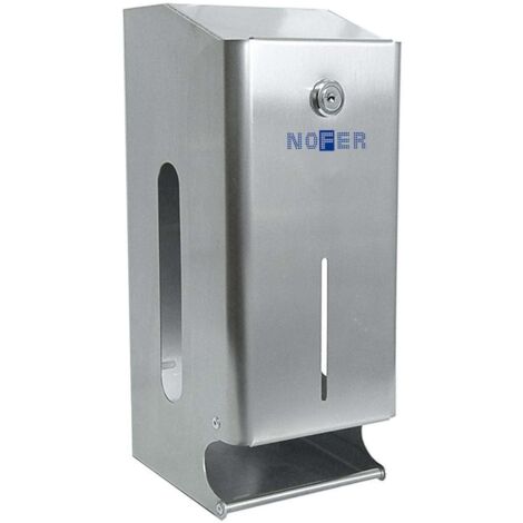 Sapho Öffentlicher Sektor - Spender für 2 Rollen Toilettenpapier, Edelstahl 05101.B