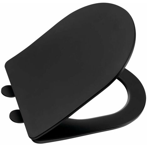 Sapho Paco - Abattant WC, Slim, SoftClose, noir PCS1012B
