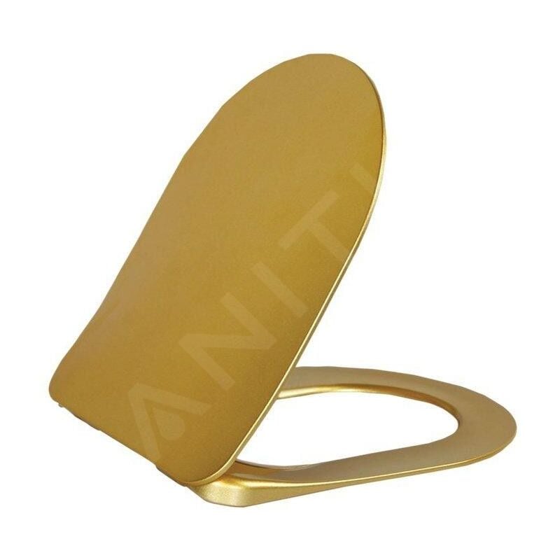 Sapho Paula - Abattant WC Slim, duroplast, SoftClose, doré KC0903