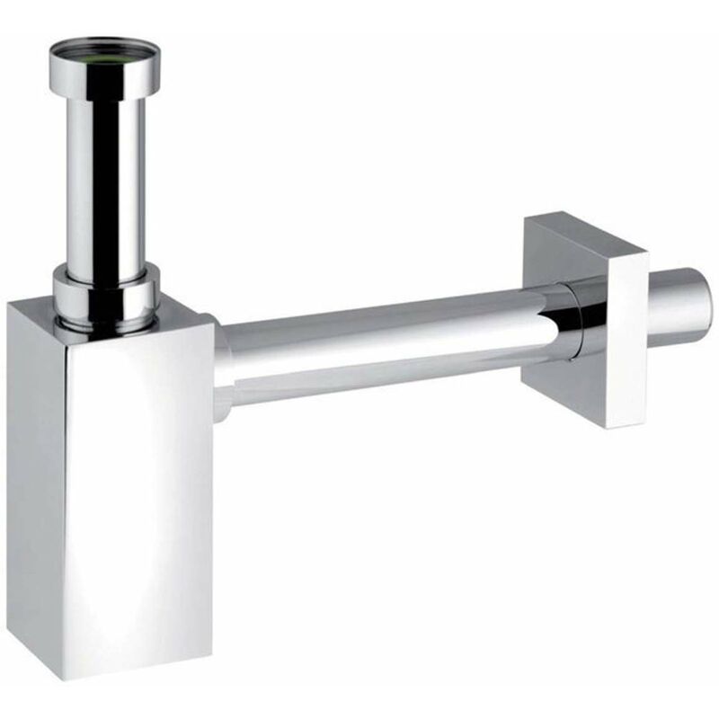 Sapho Piquadrato - Siphon de lavabo 1'1/4, sortie d'évacuation 32 mm, chrome 0510OT25K7