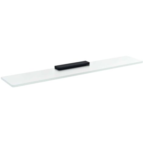 Sapho Pirenei - Ablage, Länge 50 cm, Milchglas/schwarz MY009B-03