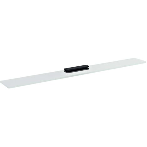 Sapho Pirenei - Étagère, longueur 80 cm, verre transparent/noir MY009B-16