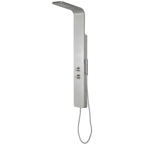 Sapho Prestige - Conjunto ducha con termostato, 200x1405 mm, acero inoxidable WN337