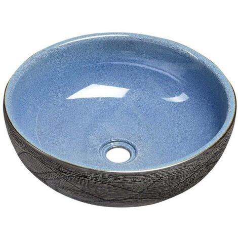 Sapho Priori - Lavabo 410x150 mm, bleu/gris PI020