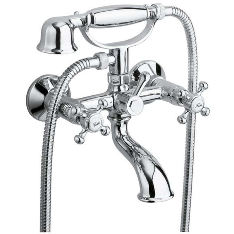 Reitano Rubinetteria Antea - Mitigeur de baignoire avec accessoires, chrome 3011 - Sapho