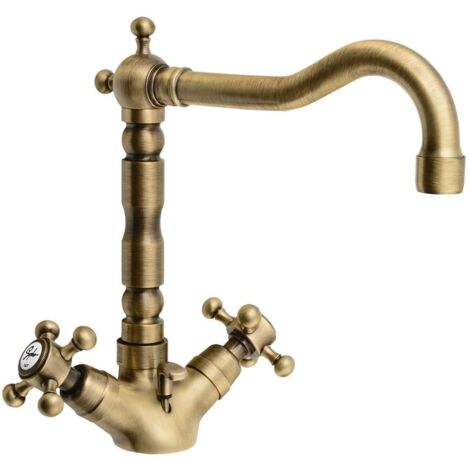 Sapho Reitano Rubinetteria Antea - Mitigeur de lavabo avec bonde, bronze 3376