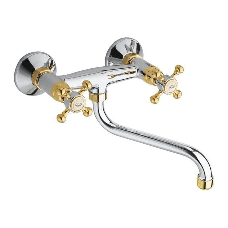 Sapho - Antea - Mitigeur d'évier Antea, chrome/or 3062